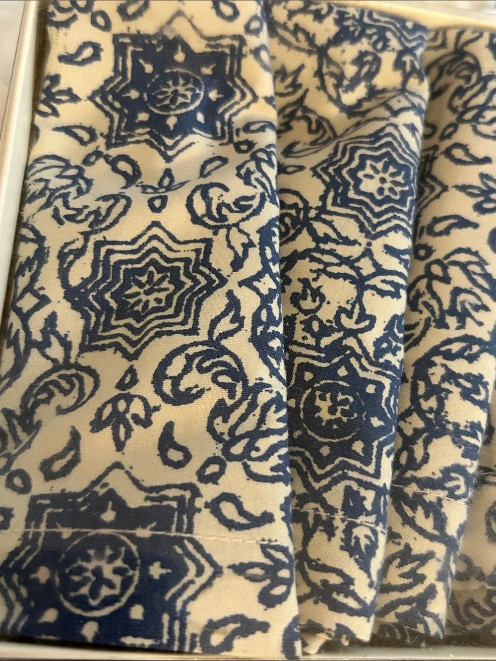 Pottery Barn Kristine Cocktail Napkins Never Used in Box